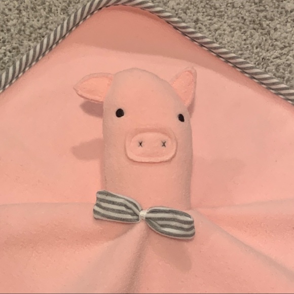 🎄Crate & Barrel plush pig rattle - Picture 8 of 11